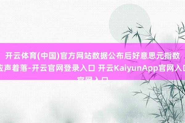 开云体育(中国)官方网站　　数据公布后好意思元指数应声着落-开云官网登录入口 开云KaiyunApp官网入口